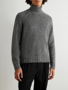 Zegna - Cashmere and Wool-Blend Rollneck Sweater - Gray
