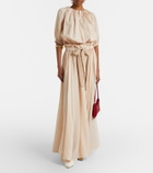Patou Striped maxi skirt