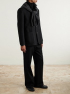 Saman Amel - Nehru Wool Jacket - Black