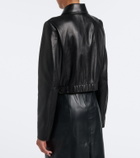 Vince Cropped leather jacket