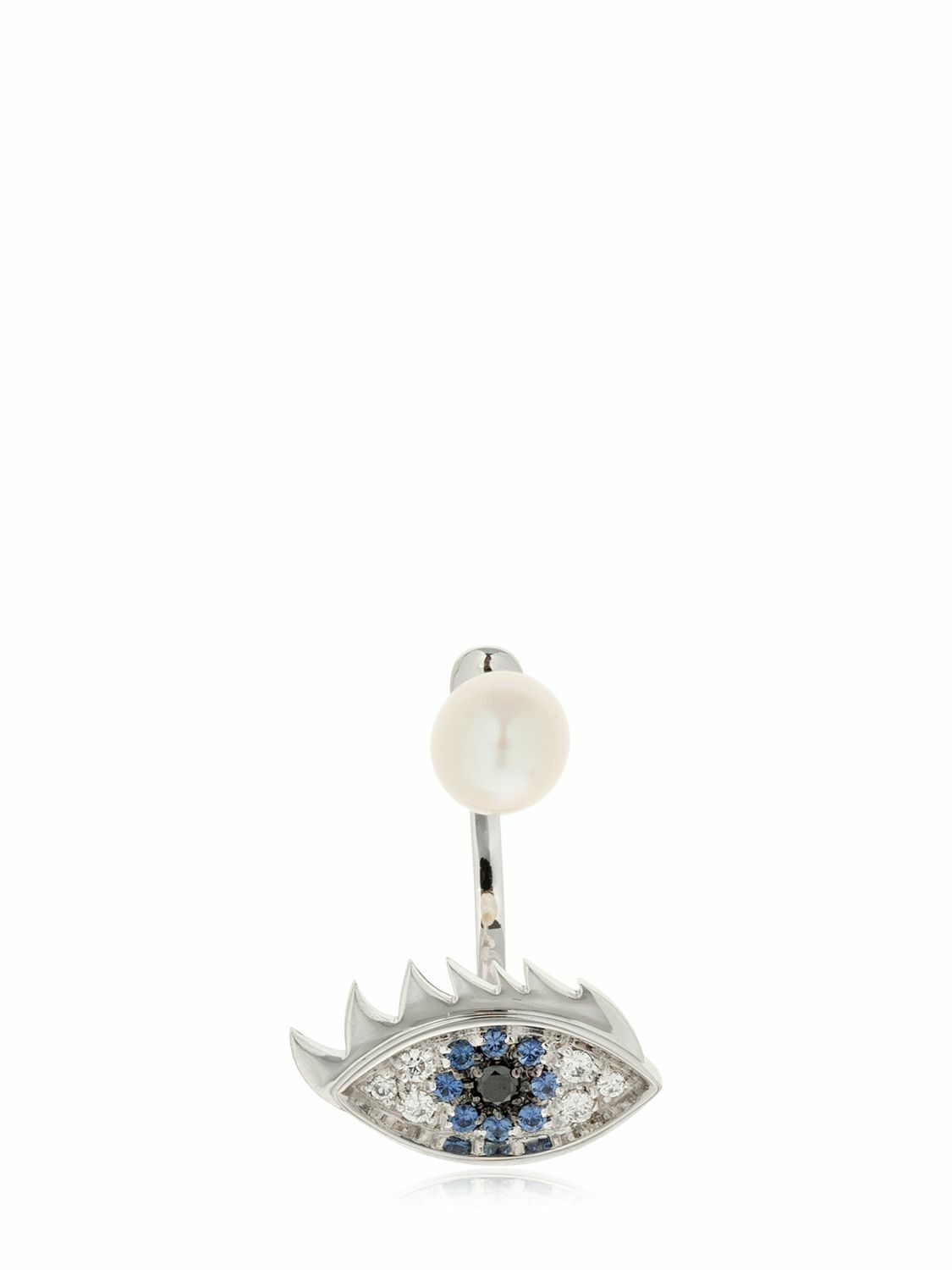 DELFINA DELETTREZ - 18kt Eyes On Me Piercing Mono Earring