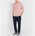 Barena - Slim-Fit Cotton-Poplin Half-Placket Shirt - Men - Pink