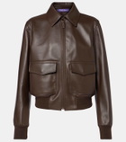 Ralph Lauren Collection Sullivan leather bomber jacket