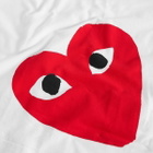 Comme des Garçons Play U T-SHIRT LOGO PRINT KNIT in White