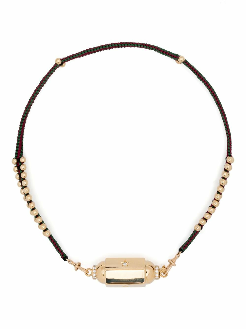 Marie Lichtenberg 18K Yellow Gold Jumbo Diamond Locket Necklace