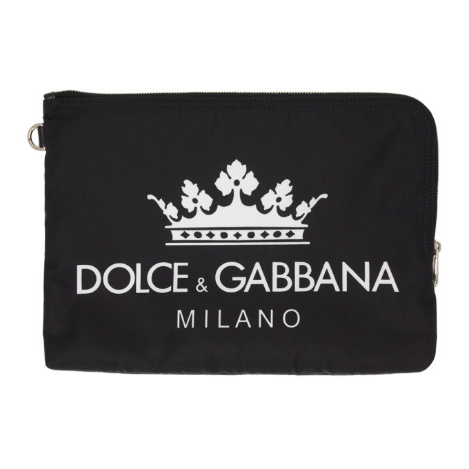 Photo: Dolce and Gabbana Black Logo Pouch