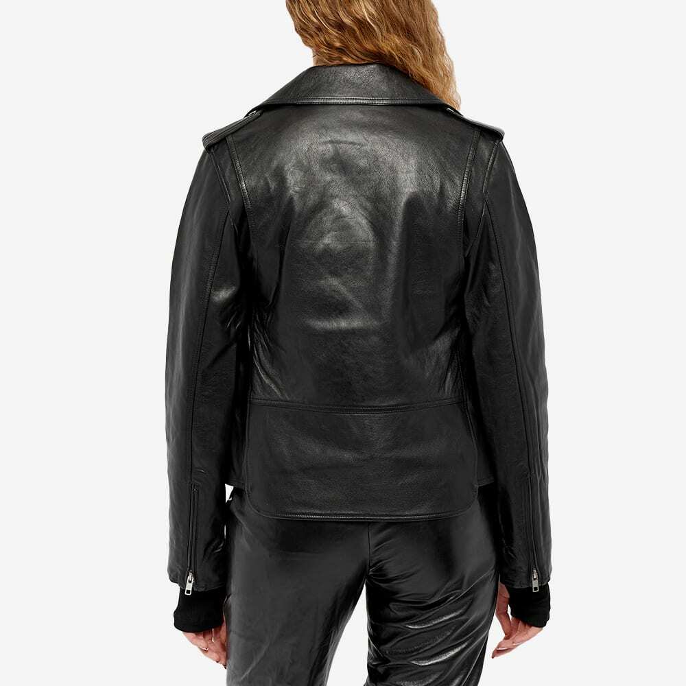 Helmut Lang Women's Leather Biker Jacket in Black Helmut Lang
