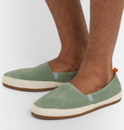 Mulo - Suede Espadrilles - Green