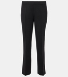 Ferragamo Mid-rise wool-blend cropped slim pants