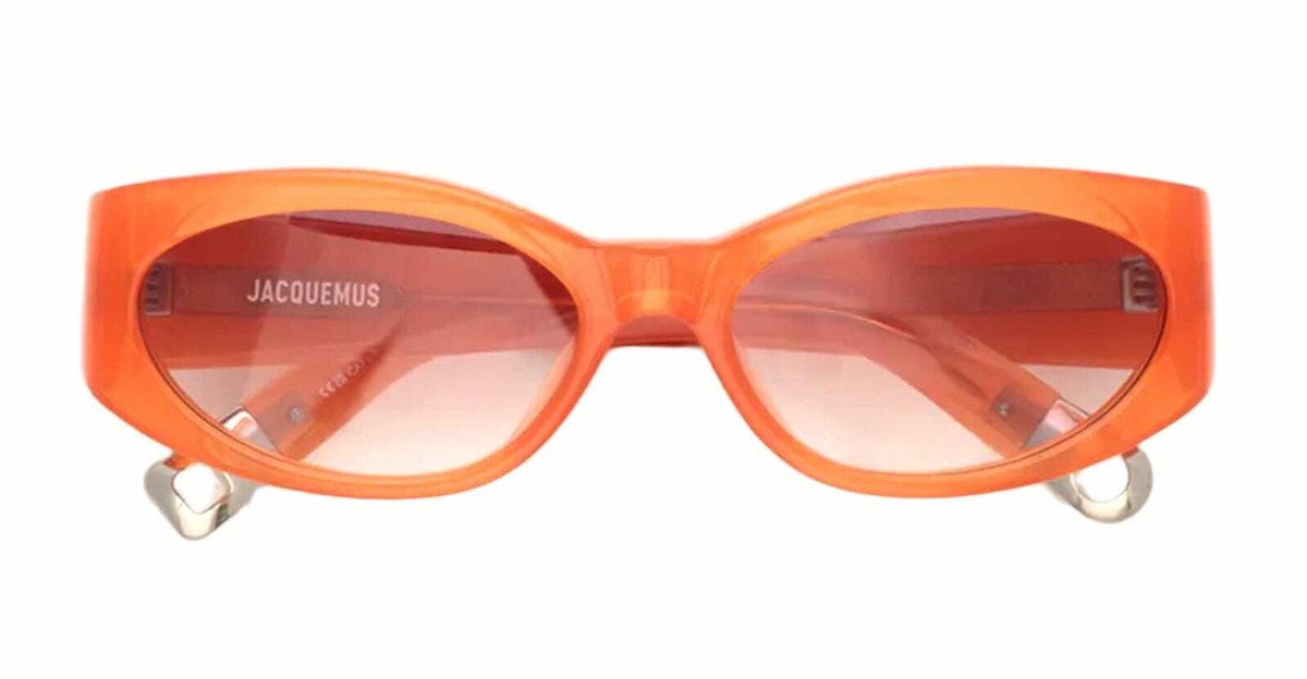 Jacquemus Sole - Matt Putty / Amber Lens Sunglasses Jacquemus
