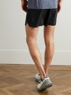 ON - Straight-Leg Stretch-Shell and Mesh Shorts - Black