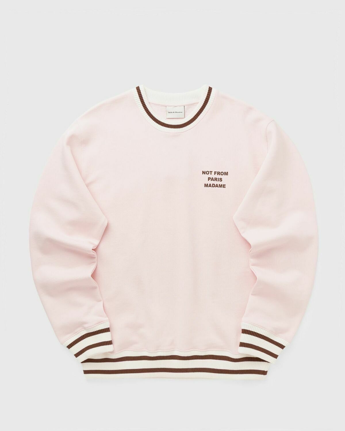 Drôle de Monsieur Slogan Sport Sweatshirt pink Men