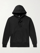 NIKE - Sportswear Logo-Embroidered Loopback Cotton-Jersey Hoodie - Black