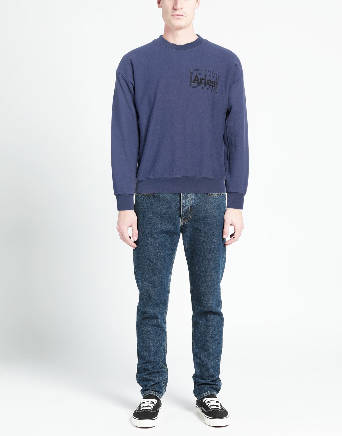 Aries Mens Sweatshirt in Blue