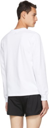 AMI Alexandre Mattiussi White Ami De Coeur Long Sleeve T-Shirt
