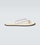 Brunello Cucinelli Leather thong sandals