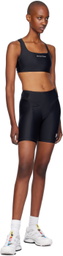 District Vision Black Twin Layer Medium Support Sport Bra