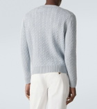Dunhill Cable-knit cashmere and linen sweater
