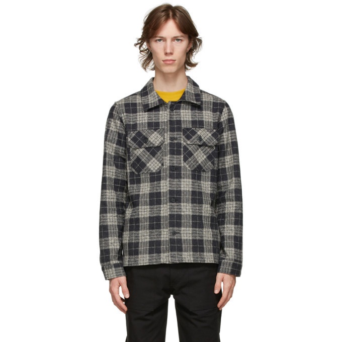 Photo: Naked and Famous Denim Grey Check Work Shirt