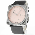 Bell and Ross Quartz Ladies Watch BRS-EP-ST-LGD/SCR-SAT