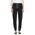 Maison Kitsune Black Classic Tricolor Fox Lounge Pants