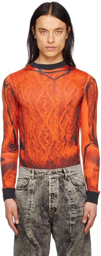 Photo: Y/Project Orange Jean Paul Gaultier Edition Long Sleeve T-Shirt