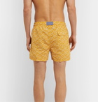 Atalaye - Caritza Short-Length Printed Swim Shorts - Yellow