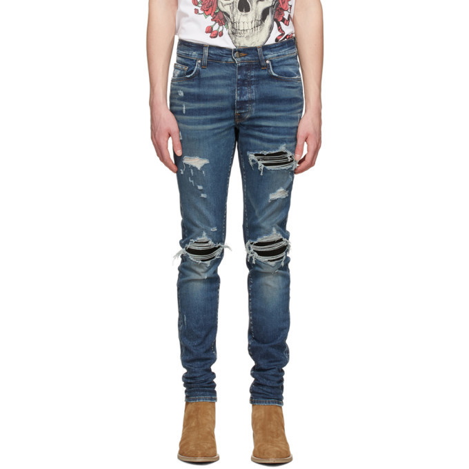 Photo: AMIRI Blue Suede MX1 Jeans