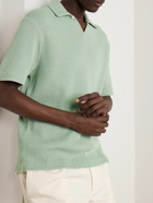 Mr P. - Waffle-Knit Cotton Polo Shirt - Green