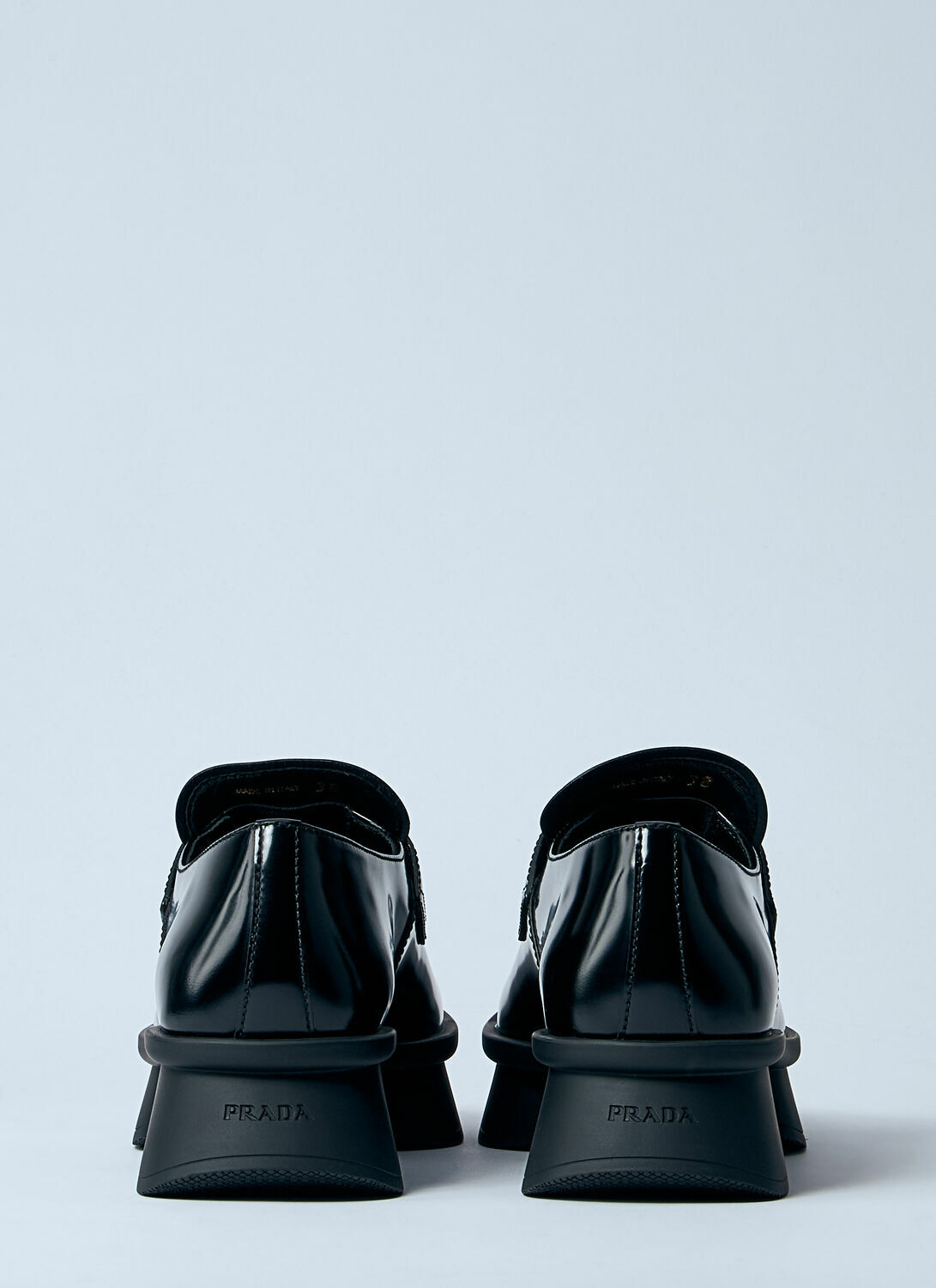 Prada Equal Brushed Leather Loafers