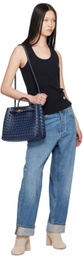 Bottega Veneta Navy Medium Andiamo Bag