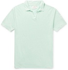 Officine Generale - Simon Slim-Fit Garment-Dyed Linen Polo Shirt - Green