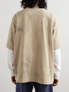 HAYDENSHAPES - Volume Tie-Dyed Cotton-Jersey T-Shirt - Brown