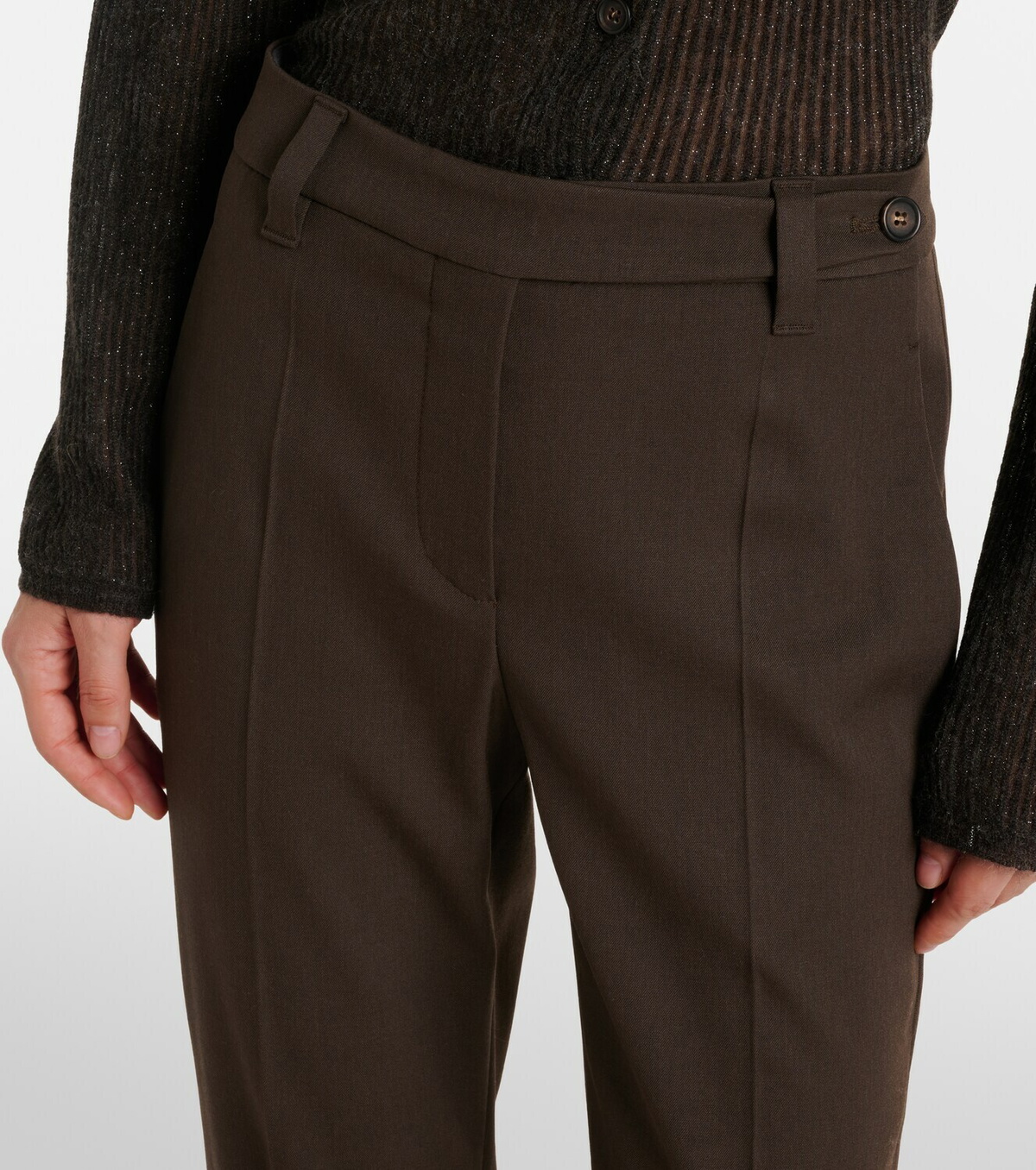 Brunello Cucinelli Monili wool slim pants