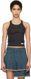 Alexander Wang Black Classic Racer Tank Top