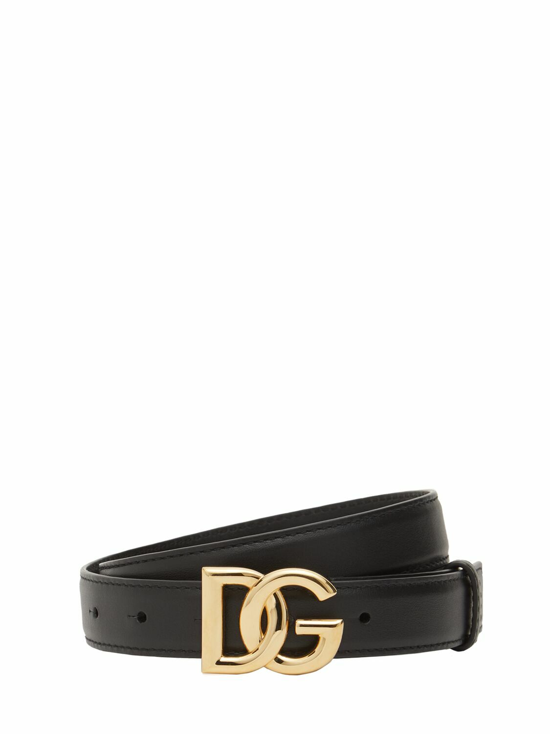DOLCE & GABBANA 2.5cm Dg Iconic Baroque Leather Belt Dolce & Gabbana