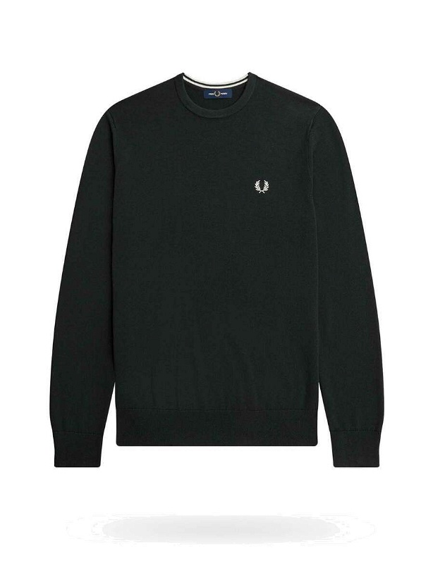 Photo: Fred Perry   Sweater Green   Mens