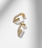 Sydney Evan 14kt gold (585/1000) hoop earrings with diamonds