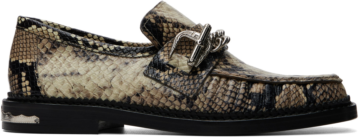 Toga Pulla Off-White & Black AJ1510 Loafers
