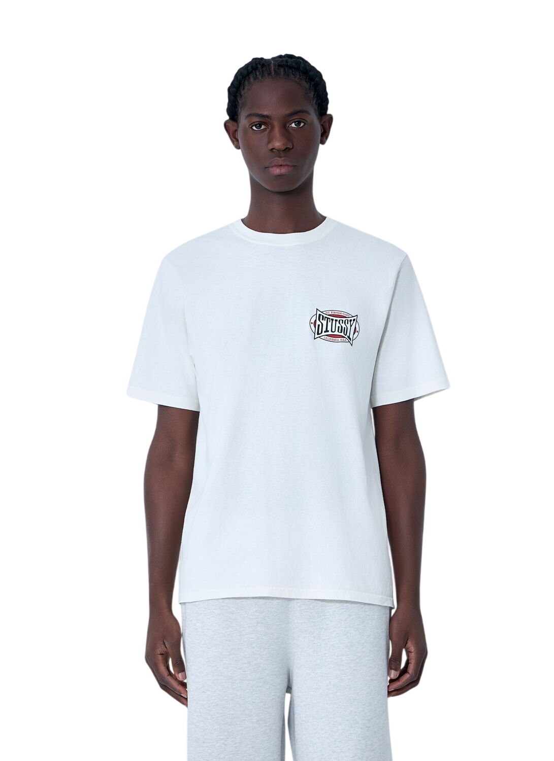 Stüssy - Fringed Checked Twill Scarf - Orange Stussy