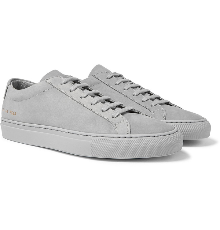 Photo: Common Projects - Original Achilles Nubuck Sneakers - Gray