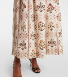 Agua by Agua Bendita Otoño Andes floral cotton midi dress