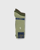 Polo Ralph Lauren Egyptian Crew Sock 3 Pack Green - Mens - Socks
