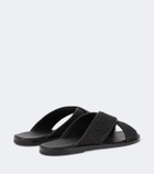 Manolo Blahnik Otawi raffia slides