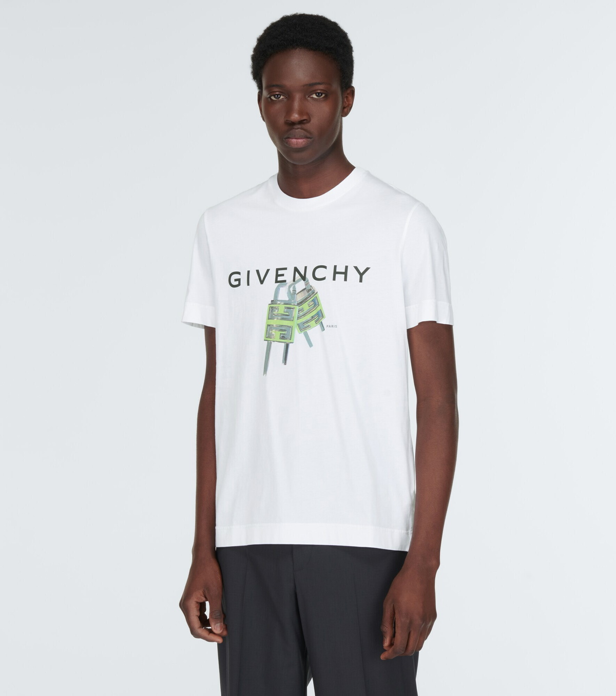 Givenchy - 4G Padlock cotton jersey T-shirt Givenchy