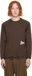 and wander Brown Raglan Long Sleeve T-Shirt