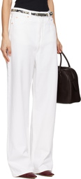 WARDROBE.NYC White Low Rise Jeans