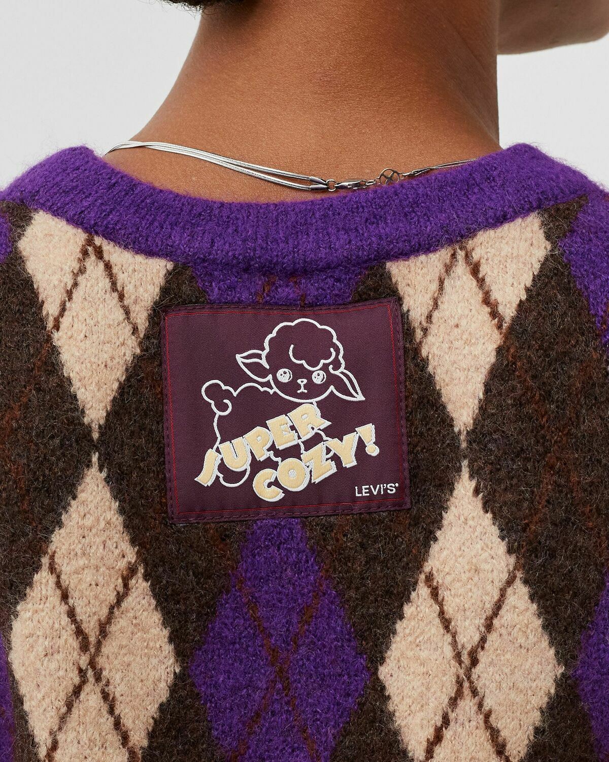 Deja Vu Sweater Vest - Purple
