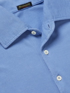 Rubinacci - Cotton-Piqué Polo Shirt - Blue