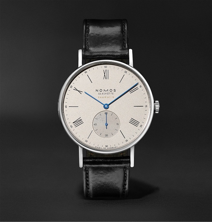 Photo: NOMOS Glashütte - Ludwig Neomatik 39 Limited Edition Automatic 38.5mm Stainless Steel and Leather Watch, Ref. No. 250 - White